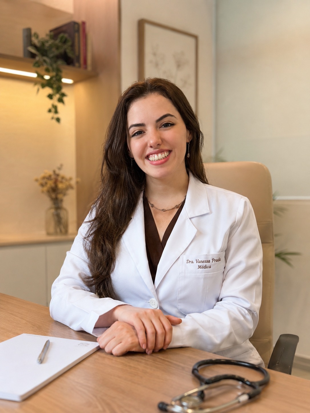 Dra. Vanessa Prada em consultório